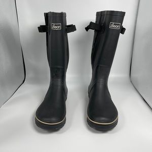 Jileon Wide Calf Wellie Rain Boots / W Size 10 US